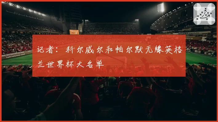 记者:科尔威尔和帕尔默无缘英格兰世界杯大名单